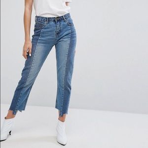 AFRM Two-toned Rigid Jeans {NWT}